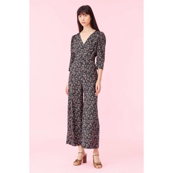 Rebecca Taylor Silk Floral Jumpsuit
